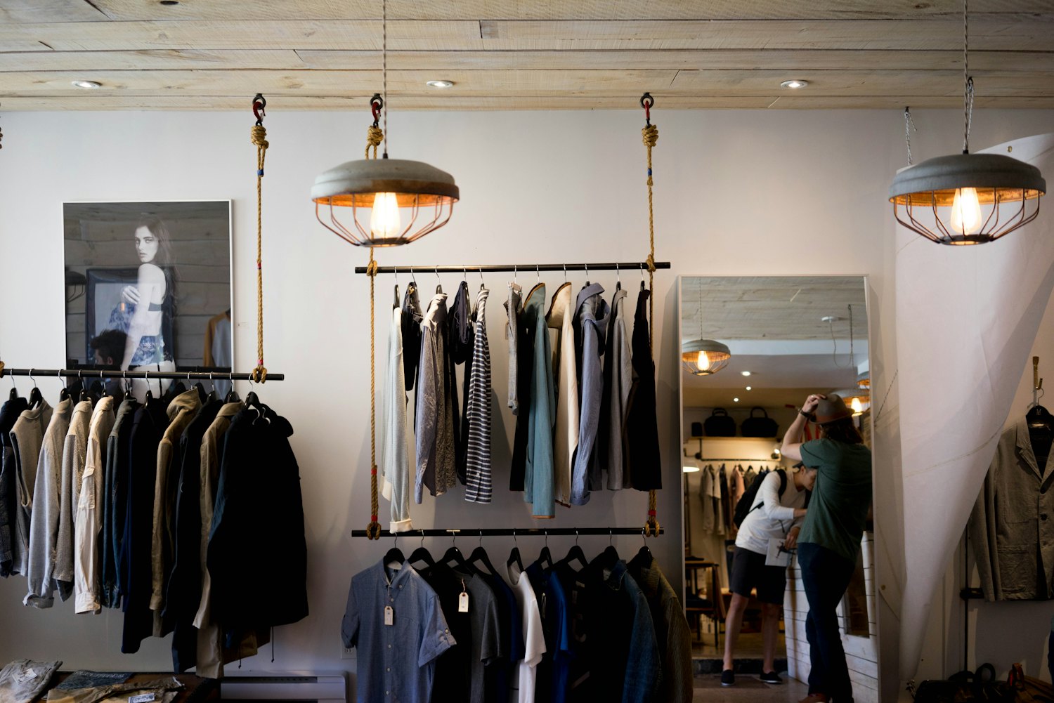 Inside an independent boutique